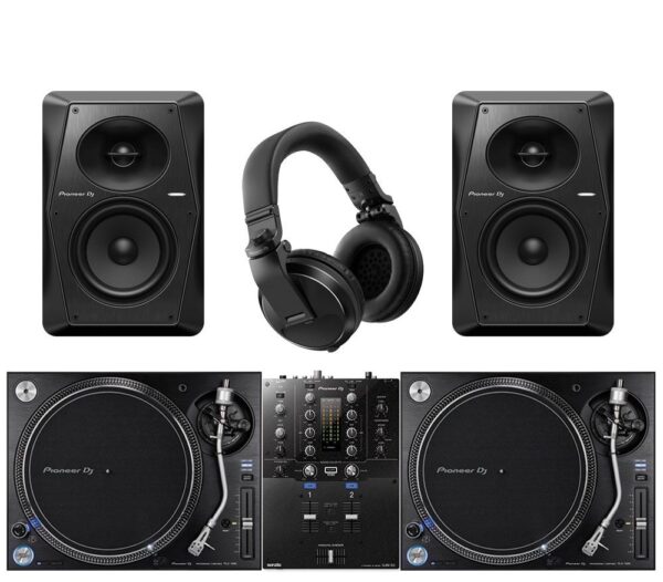 Pioneer DJ PLX-1000 and DJM-S3 Complete DJ Turntable Package